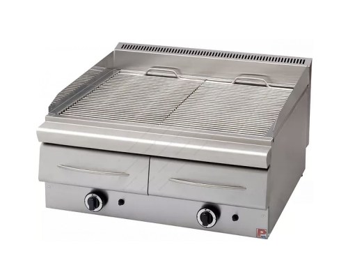 Επαγγελματικό Grill Αερίου-Nερού Διπλό 80 x 90 εκ. GS 290 2000 PANARITIS Eλλάδος