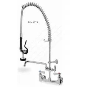 Water Spray Gun of 2 Wall mounted with Rotary Switches & Tap