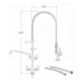 Water Spray Gun with Rotary Switches & Tap