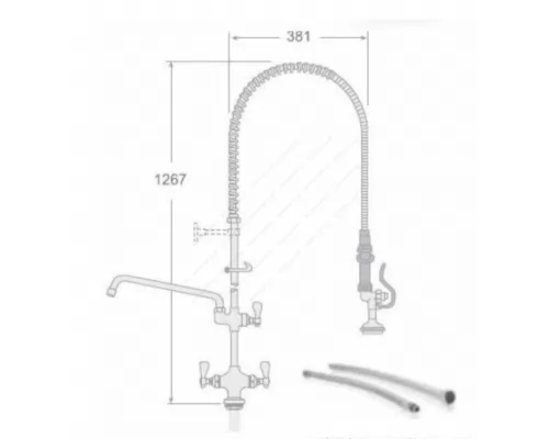 Water Spray Gun with Rotary Switches & Tap