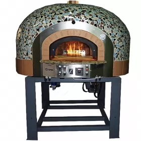 Traditional Italian Type Woodfired Pizza Oven for 7 Pizzas, D120K ASTERM FORNI