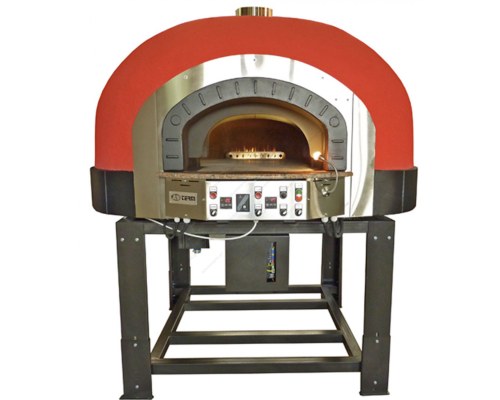 Rotated Traditional Italian Type Gas Pizza Oven for 11 Pizzas, GR130K - B0, ASTERM FORNI