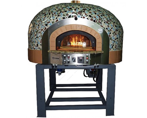 Rotated Traditional Italian Type Gas Pizza Oven for 5 Pizzas, GR85K - B0, ASTERM FORNI