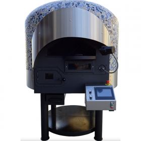 Περιστροφικός Χτιστός Φούρνος Πίτσας Αερίου & Ξύλου 6 Πίτσες 30 εκ MIX100RK, ASTERM FORNI