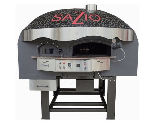 Περιστροφικός Χτιστός Ξυλόφουρνος Πίτσας Αερίου & Ξύλου 9 Πίτσες 30 εκ MIX120RK, ASTERM FORNI