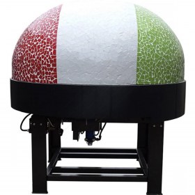 Περιστροφικός Χτιστός Ξυλόφουρνος Πίτσας Αερίου & Ξύλου 9 Πίτσες 30 εκ MIX120RK, ASTERM FORNI