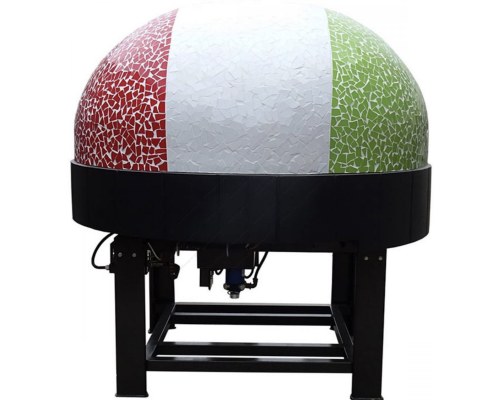 Περιστροφικός Χτιστός Ξυλόφουρνος Πίτσας Αερίου & Ξύλου 9 Πίτσες 30 εκ MIX120RK, ASTERM FORNI