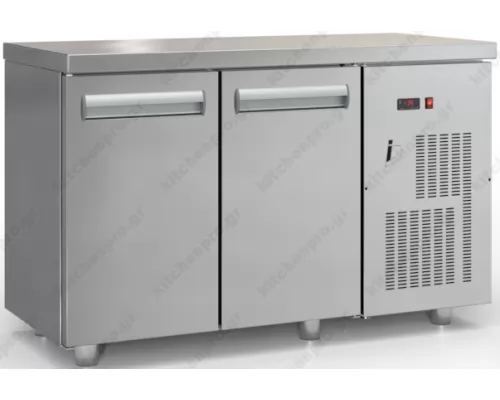 Επαγγελματικό Ψυγείο Πάγκος - Κατάψυξη 135 x 60 εκ. με 2 Πόρτες GN 1/1 PSMK13560 INOX DOBROS Ελλάδος