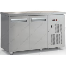 Επαγγελματικό Ψυγείο Πάγκος - Κατάψυξη 130 x 70 εκ. με 2 Πόρτες GN 1/1 PSMK13070 INOX DOBROS Ελλάδος