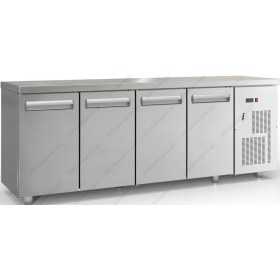 Επαγγελματικό Ψυγείο Πάγκος - Κατάψυξη 225 x 60 εκ. με 4 Πόρτες GN 1/1 PSMK22560 INOX DOBROS Ελλάδος