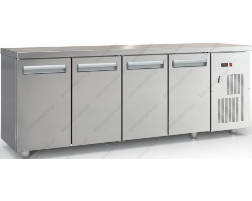 Επαγγελματικό Ψυγείο Πάγκος - Κατάψυξη 225 x 60 εκ. με 4 Πόρτες GN 1/1 PSMK22560 INOX DOBROS Ελλάδος