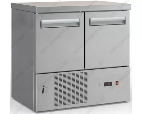 Επαγγελματικό Ψυγείο Πάγκος-Συντήρηση 90 x 60 εκ. με 2 Πόρτες GN 1/1 PSM9060DM DOBROS INOX Ελλάδος