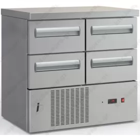 Επαγγελματικό Ψυγείο Πάγκος-Συντήρηση 90 x 70 εκ. με 4 Συρτάρια PSM9070DM/4SIR DOBROS INOX Ελλάδος