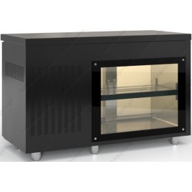 Επαγγελματικό Ψυγείο Πάγκος-Συντήρηση 135 x 60 εκ. με πλάτη Βιτρίνα PSM13560GLA DOBROS INOX Ελλάδος