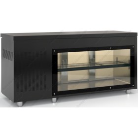 Επαγγελματικό Ψυγείο Πάγκος-Συντήρηση 180 x 60 εκ. με πλάτη Βιτρίνα PSM18060GLA DOBROS INOX Ελλάδος
