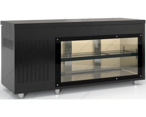 Επαγγελματικό Ψυγείο Πάγκος-Συντήρηση 180 x 60 εκ. με πλάτη Βιτρίνα PSM18060GLA DOBROS INOX Ελλάδος