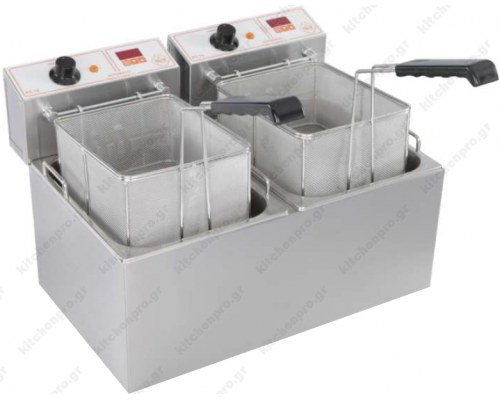 Επαγγελματικός Βραστήρας Ζυμαρικών 7 + 7 λίτρων με Ψηφιακό Χρονόμετρο PC70 Μ & Μ Ελλάδος