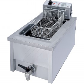 Επαγγελματική Μονή Φριτέζα 10 Λίτρων Τριφασική με Βρυσάκι Ηλεκτρική F100 M & M Ελλάδος