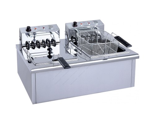 Επαγγελματική Διπλή Φριτέζα 13+13 Λίτρων Τριφασική Ηλεκτρική F130 M & M Ελλάδος