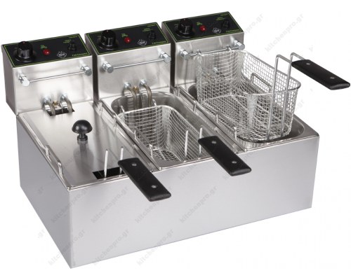Επαγγελματική Τριπλή Φριτέζα 4+4+4 Λίτρων Ηλεκτρική F40C M & M Ελλάδος