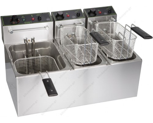 Επαγγελματική Τριπλή Φριτέζα 7+4+4 Λίτρων Ηλεκτρική F70C M & M Ελλάδος