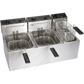 Επαγγελματική Τριπλή Φριτέζα 7+7+4 Λίτρων Ηλεκτρική F70C M & M Ελλάδος