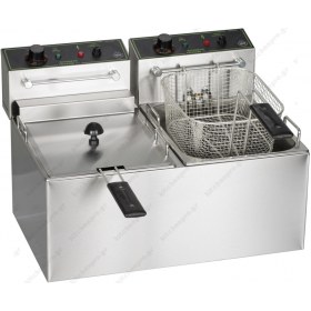 Επαγγελματική Διπλή Φριτέζα 7+7 Λίτρων Τριφασική Ηλεκτρική F70C M & M Ελλάδος