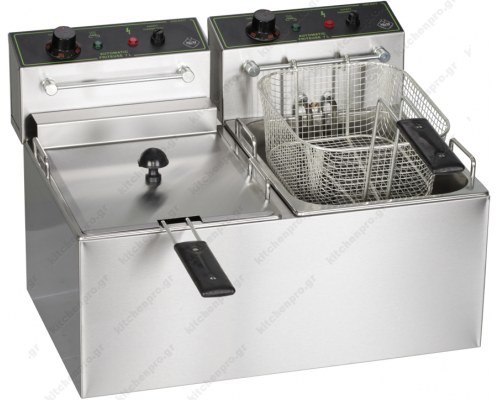 Επαγγελματική Διπλή Φριτέζα 7+7 Λίτρων Τριφασική Ηλεκτρική F70C M & M Ελλάδος