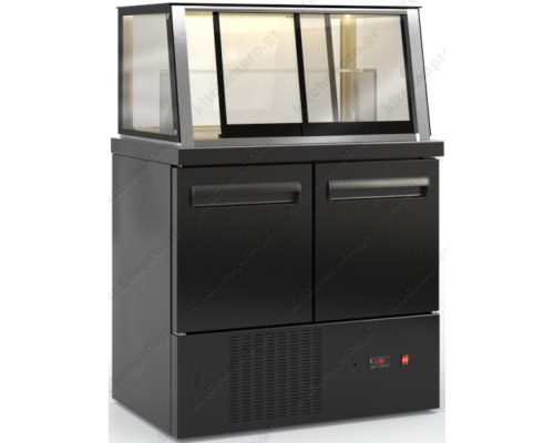 Επαγγελματικό Ψυγείο Βιτρίνα Συντήρησης Ζαχαροπλαστικής 90 x 70 εκ. PSM9070DIS.DM INOX DOBROS Ελλάδος