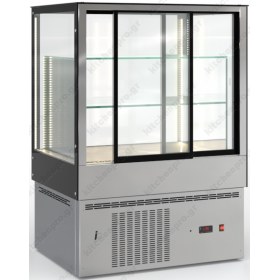 Επαγγελματικό Ψυγείο Βιτρίνα Συντήρησης Ζαχαροπλαστικής 92 x 72 εκ. IRIS92.72.VIT INOX DOBROS Ελλάδος
