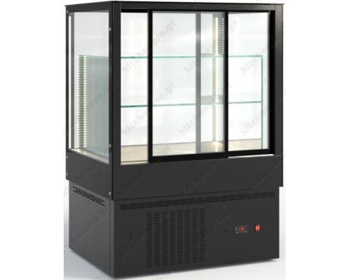 Επαγγελματικό Ψυγείο Βιτρίνα Συντήρησης Ζαχαροπλαστικής 92 x 72 εκ. IRIS92.72.VIT INOX DOBROS Ελλάδος