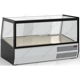 Επιτραπέζια Θερμαινόμενη Βιτρίνα 110 x 60 εκ. βεβιασμένης κυκλοφορίας ECO110.HOTAIR INOX DOBROS Ελλάδος