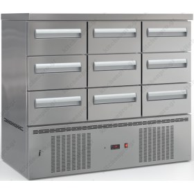 Επαγγελματικό Ψυγείο Θάλαμος Συντήρηση Ψαριών με 9 συρτάρια GN INOX DOBROS Ελλάδος