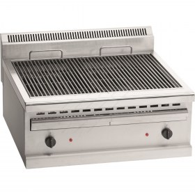 Επαγγελματικό Διπλό Grill Νερού Ηλεκτρικό Τριφασικό 74.5 x 70 εκ. SW70 Μ & Μ Ελλάδος