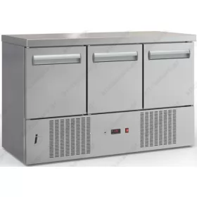 Επαγγελματικό Ψυγείο Πάγκος-Συντήρηση 135 x 60 εκ. με 3 Πόρτες GN 1/1 PSM13560DM DOBROS INOX Ελλάδος