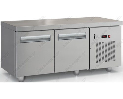 Επαγγελματικό Ψυγείο Πάγκος - Κατάψυξη Χαμηλό 135 x 60 εκ. με 2 Πόρτες GN 1/1 PSMK13560SN INOX DOBROS Ελλάδος