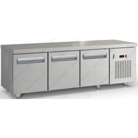 Επαγγελματικό Ψυγείο Πάγκος-Συντήρηση Χαμηλό 180 x 70 εκ. με 3 Πόρτες GN 1/1 PSM18070SN DOBROS INOX Ελλάδος