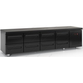 Επαγγελματικό Ψυγείο Πάγκος-Συντήρηση Χαμηλό 225 x 70 εκ. με 8 Συρτάρια GN 1/1 PSM22570SN/4SIR DOBROS INOX Ελλάδος