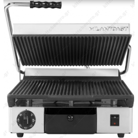 Επαγγελματική Τοστιέρα Μονή Ραβδωτή Πάνω-Κάτω 38 x 48 εκ. 16020 MILAN TOAST Ιταλίας