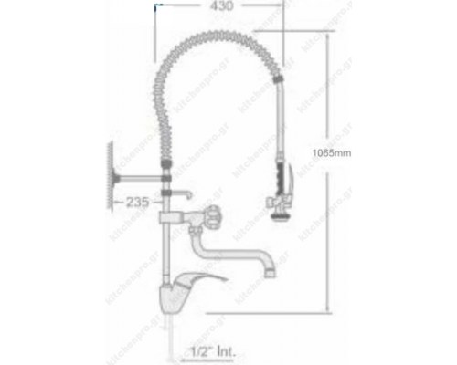 Καταιωνιστήρας με Αναμεικτικό Λεβιέ & Βρύση