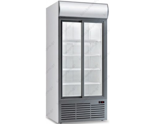 Επαγγελματικό Διπλό Ψυγείο Βιτρίνα Αναψυκτικών με Μετόπη CL113 TC SL White KLIMAITALIA Ιταλίας