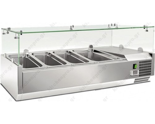 Επιτραπέζια Βιτρίνα 3 GN 1/3 & 1 GN 1/2 - 120 εκ. RWX 1200 KLIMAITALIA Iταλίας