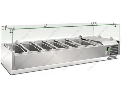 Επιτραπέζια Βιτρίνα 5 GN 1/3 & 1 GN 1/2 - 150 εκ. RWX 1500 KLIMAITALIA Iταλίας