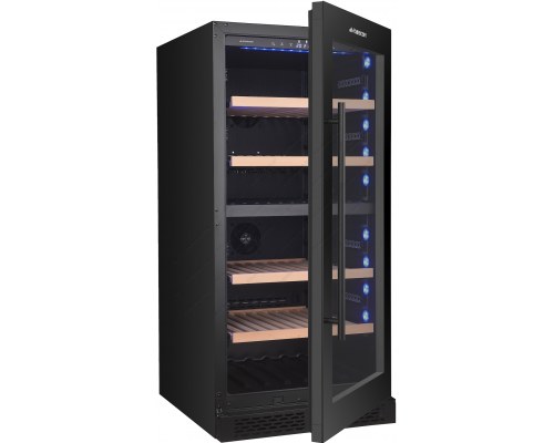 Ψυγείο Κρασιών 120 Μπουκαλιών XPR W120DΤ (Μαύρη πόρτα) MASTERZEN Ελλάδος