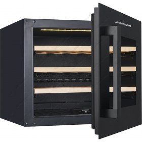 Ψυγείο Κρασιών 24 Μπουκαλιών Πλήρους εντοιχισμού XPR W24S (Μαύρη πόρτα) MASTERZEN Ελλάδος