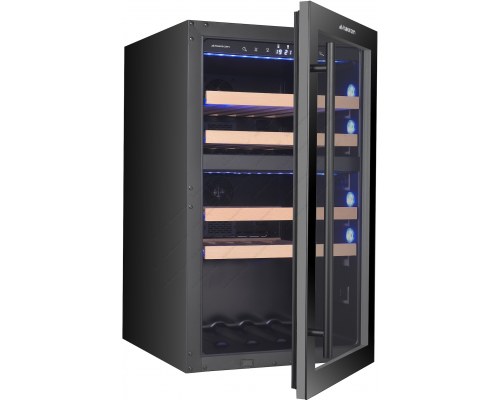 Ψυγείο Κρασιών 44 Μπουκαλιών XPR W40DT (Μαύρη πόρτα) MASTERZEN Ελλάδος