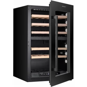 Wine Refrigerator 42 Bottles Fully Built-in XPR W48DT (Black door) MASTERZEN of Greece