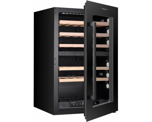 Ψυγείο Κρασιών 42 Μπουκαλιών Πλήρους εντοιχισμού XPR W48DT (Μαύρη πόρτα) MASTERZEN Ελλάδος