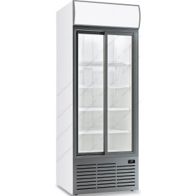 Επαγγελματικό Διπλό Ψυγείο Βιτρίνα Αναψυκτικών με Μετόπη CL 90 TC SL White KLIMAITALIA Ιταλίας
