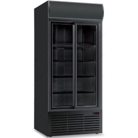 Επαγγελματικό Διπλό Ψυγείο Βιτρίνα Αναψυκτικών με Μετόπη CL 113 TC SL Black KLIMAITALIA Ιταλίας